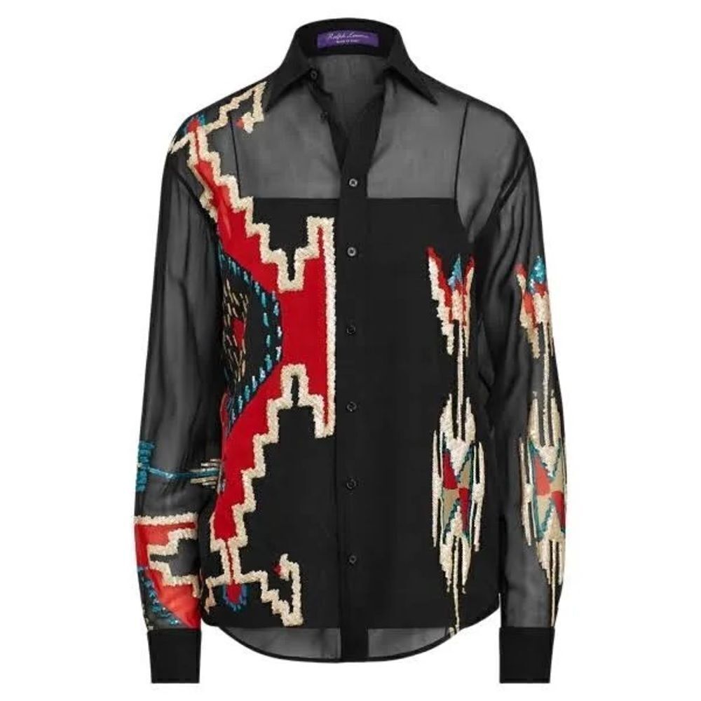 Ralph Lauren Collection Antonella Geometric
Beaded Blouse - Picture 14 of 17